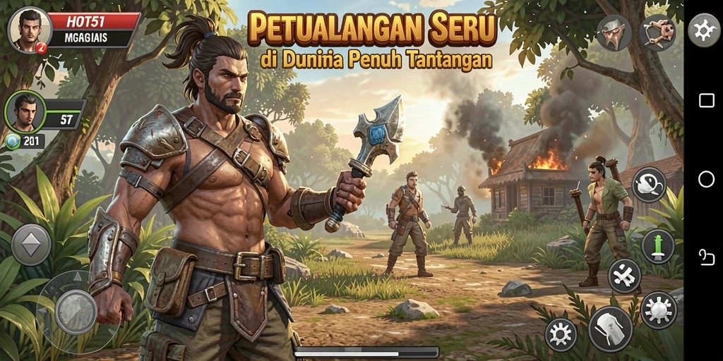 Tampilan gameplay HOT51 yang menegangkan dan penuh petualangan.