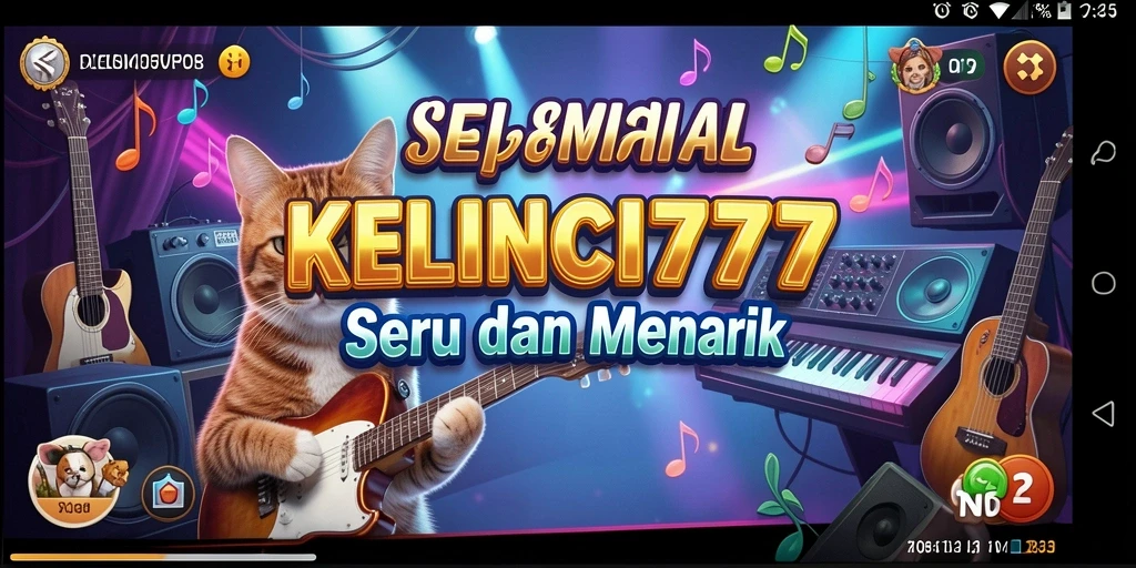 Screenshot gameplay KELINCI777 menunjukkan keseruan memainkan musik.