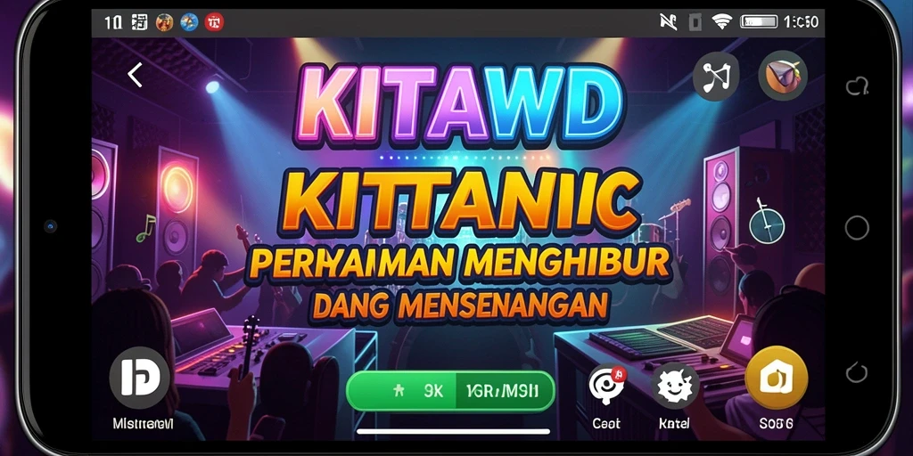 Tangkapan layar permainan KITAWD dengan gameplay musik yang seru.