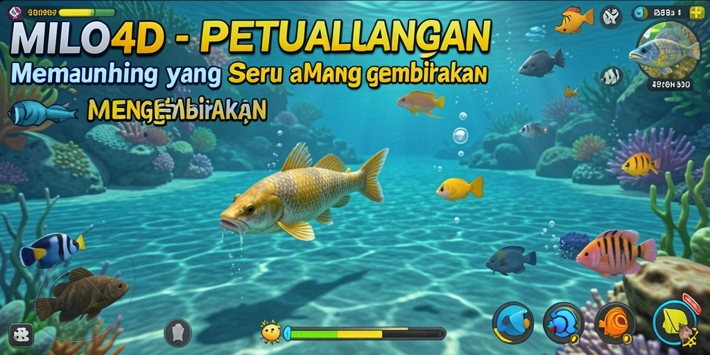 Tampilan menarik gameplay memancing dalam MILO4D dengan aksi seru.