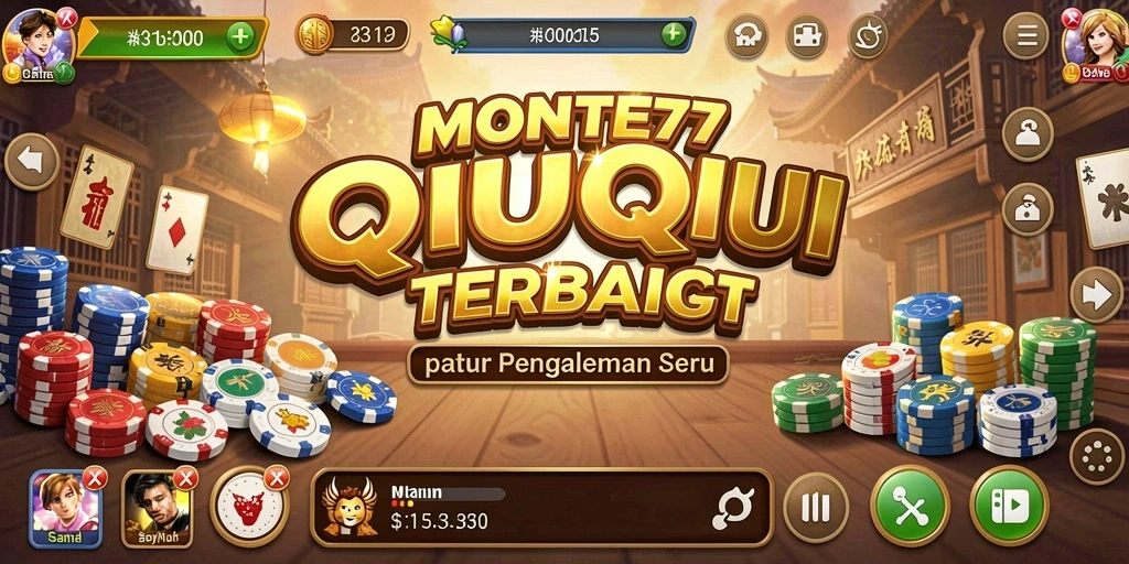 Screenshot gameplay MONTE77 yang menampilkan serunya permainan QiuQiu.