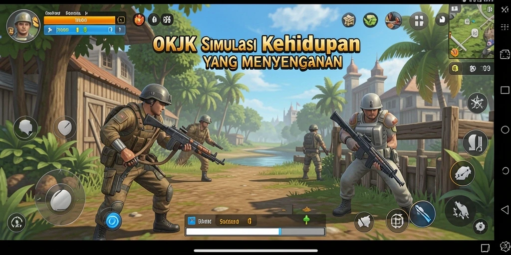 Gameplay OKJK yang mendalam dan interaktif membuat pengalaman simulator kehidupan seru.