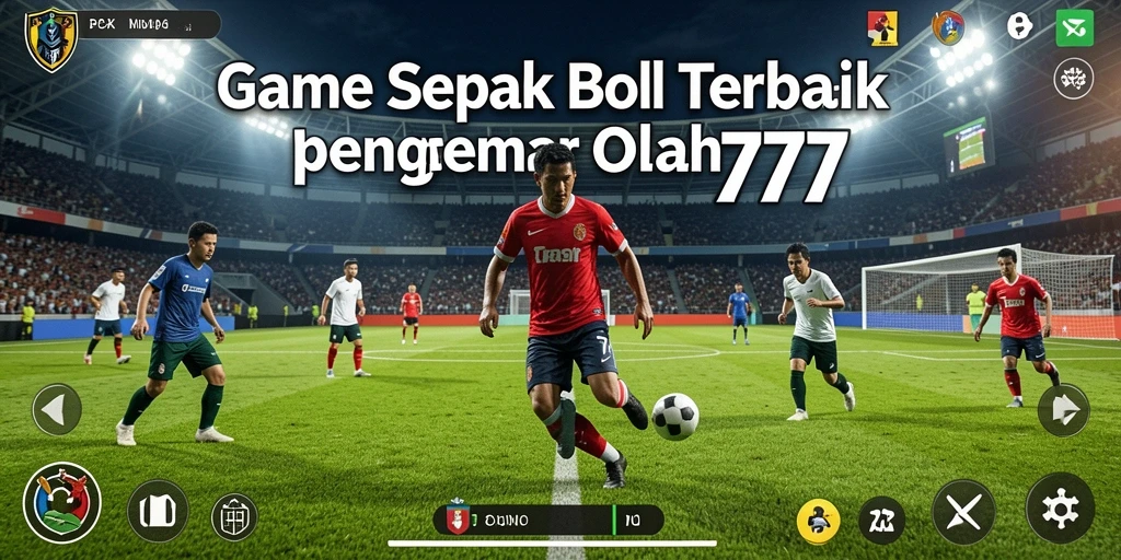 Tampilan gameplay menarik dalam PCX777 dengan aksi sepak bola menegangkan.