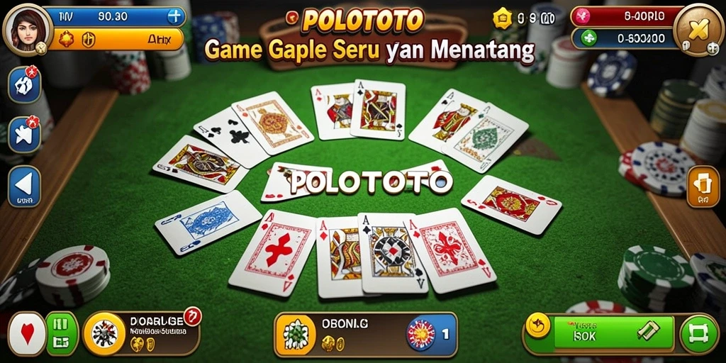Gameplay seru Gaple dengan pemain di seluruh dunia.
