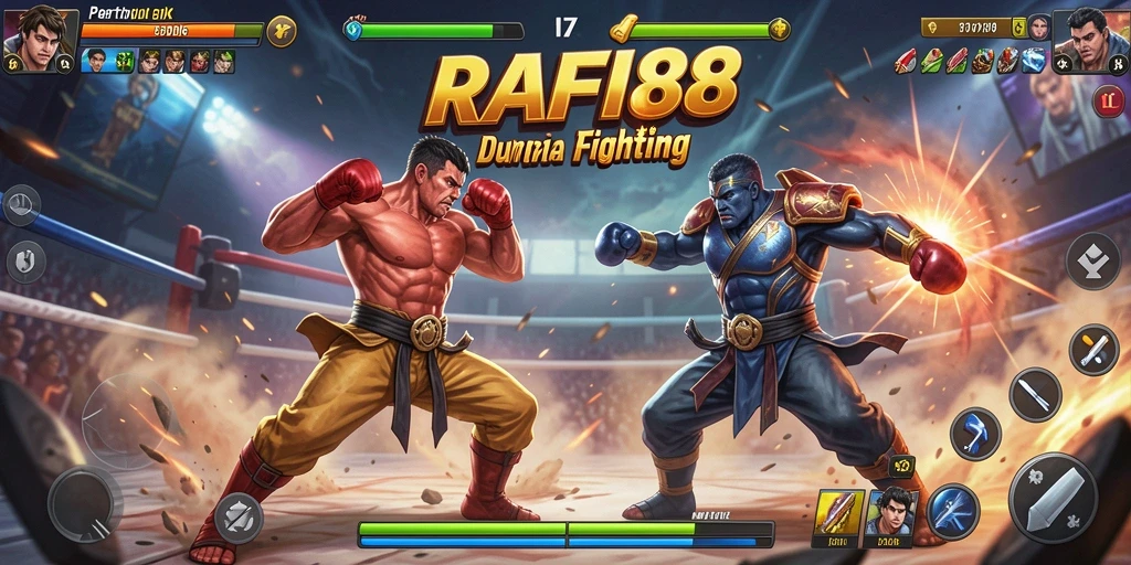 Tampilan gameplay RAFI88 yang mendebarkan dalam pertarungan Fighting.