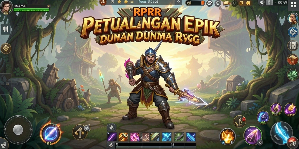 Tampilan gameplay RPRR yang memukau dengan petualangan RPG seru.