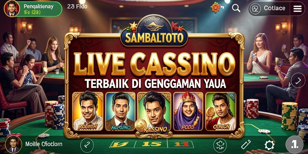 Tampilan gameplay Live Casino yang mendebarkan di SAMBALTOTO.