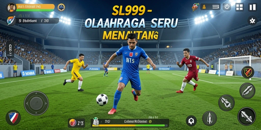 Tampilan gameplay menarik dengan berbagai pilihan olahraga dalam SL999.