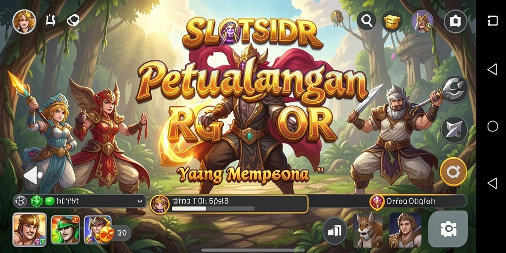 Tampilan gameplay RPG menegangkan dalam SLOTSIDR dengan aksi seru.