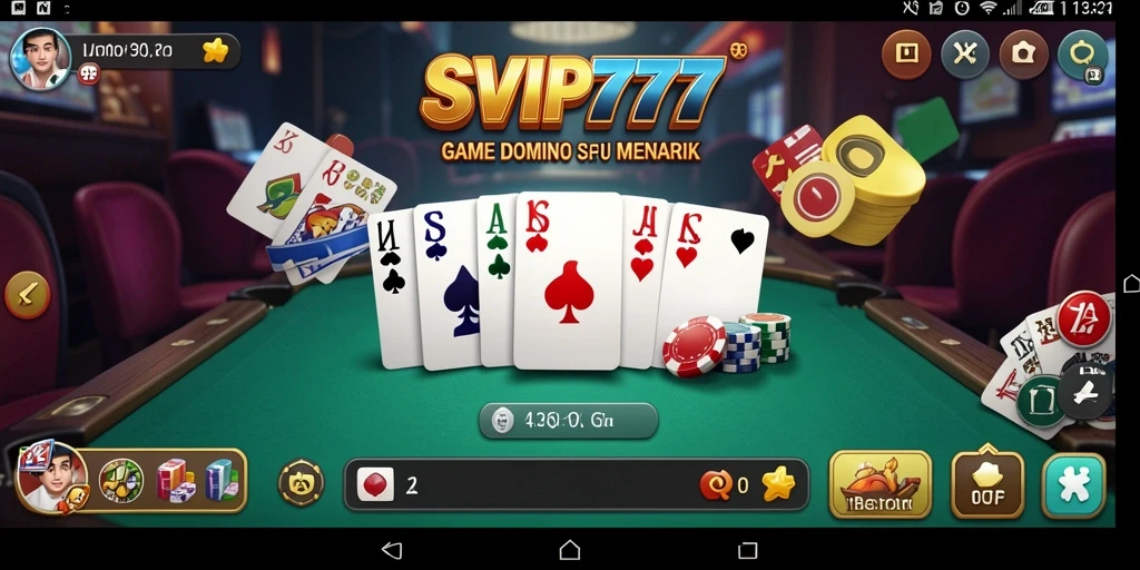 Tampilan gameplay seru di SVIP777 dengan fitur dominonya yang menarik.